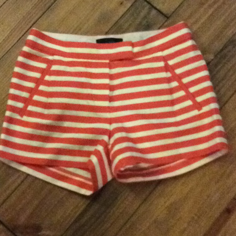 J.CREW...shorts coral/white..Women’s size 00